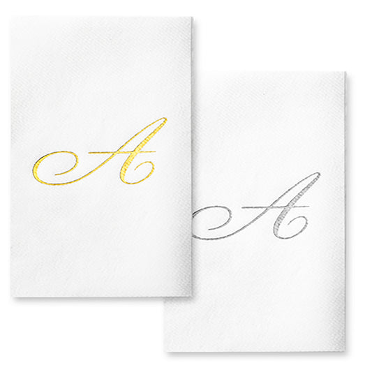 Monogram Foil Hand Towels