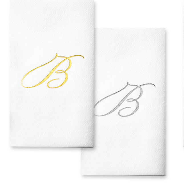 Monogram Foil Hand Towels