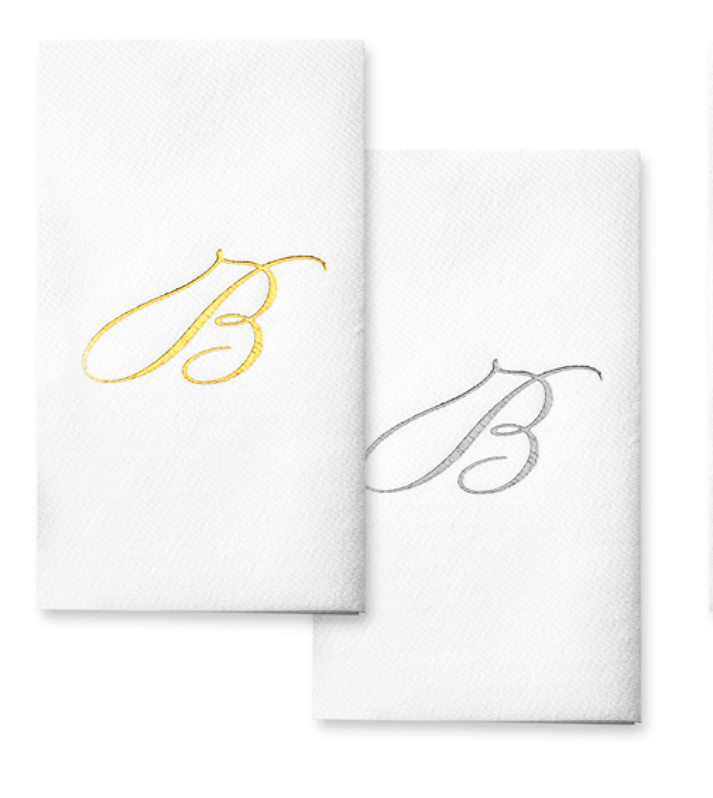 Monogram Foil Hand Towels