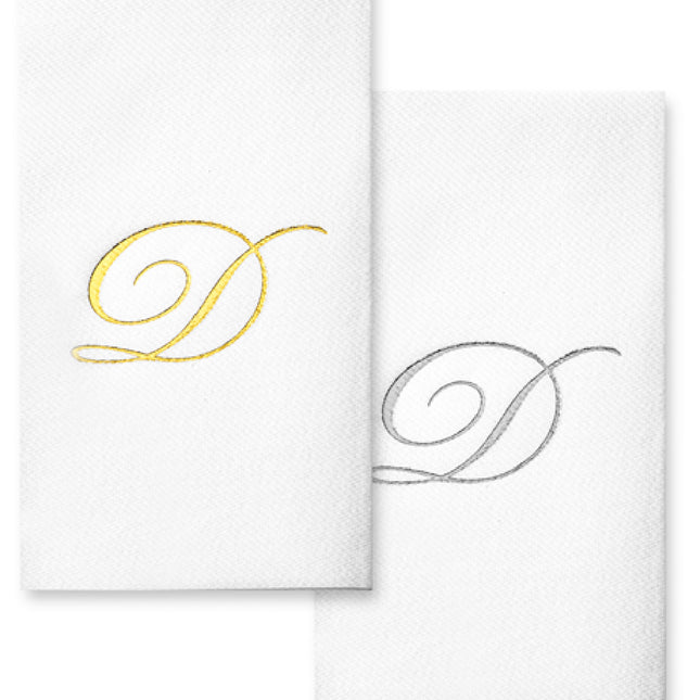 Monogram Foil Hand Towels