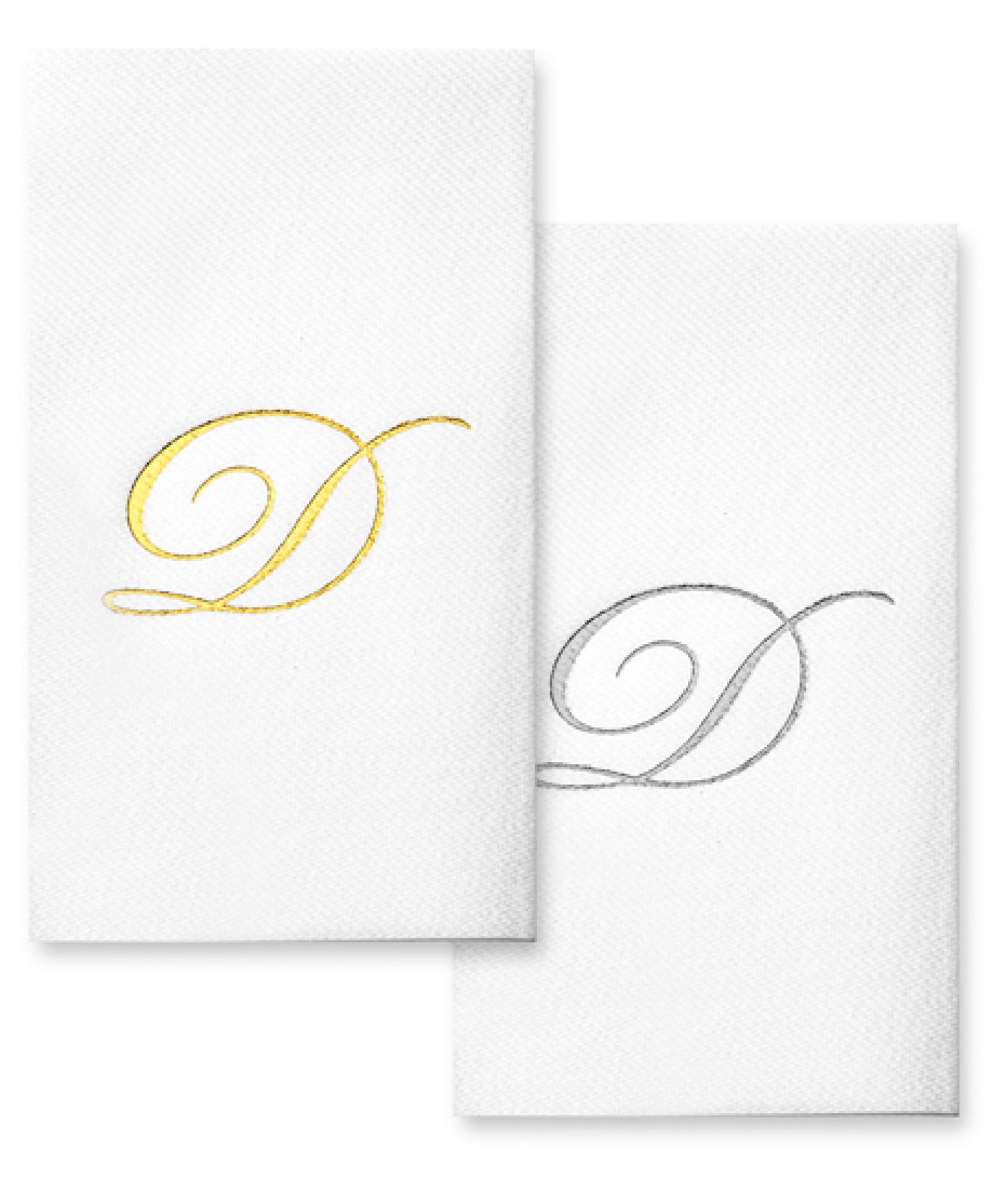 Monogram Foil Hand Towels