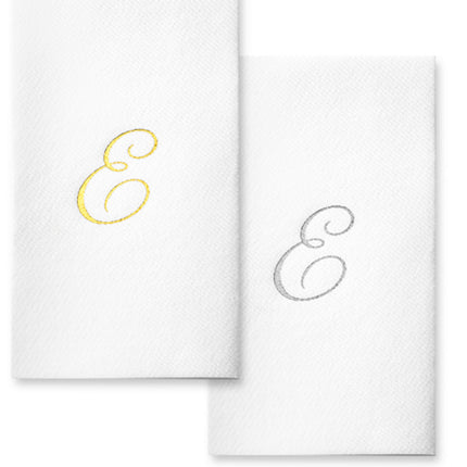 Monogram Foil Hand Towels