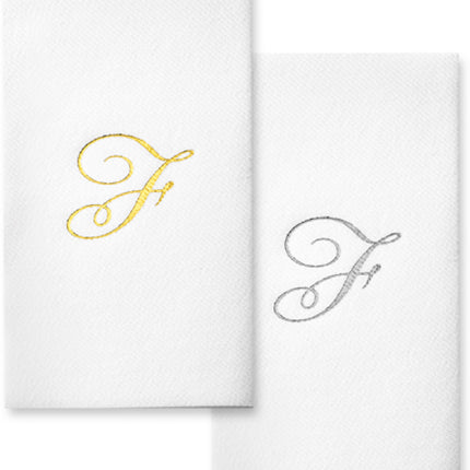 Monogram Foil Hand Towels