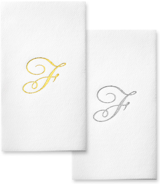 Monogram Foil Hand Towels