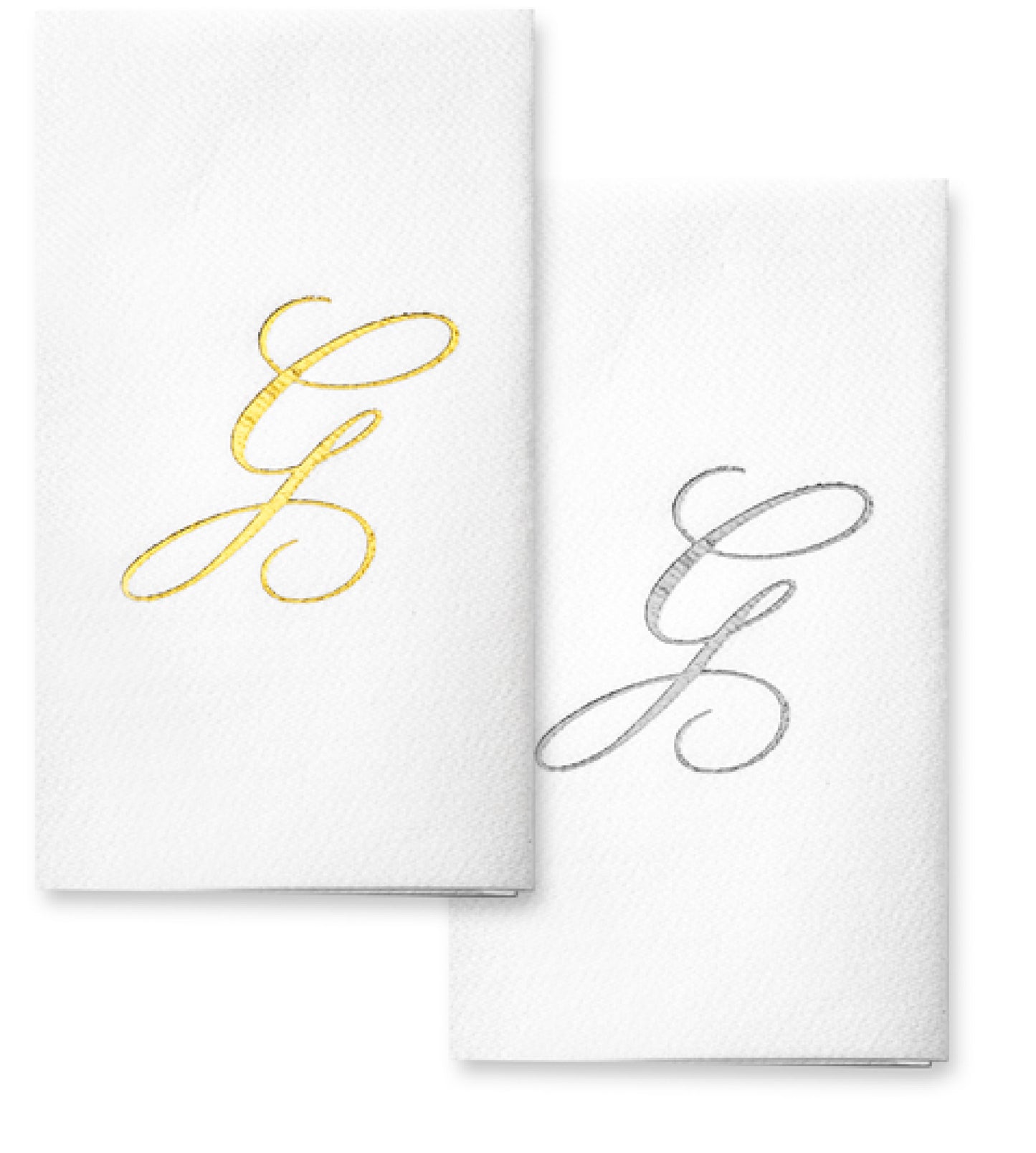 Monogram Foil Hand Towels