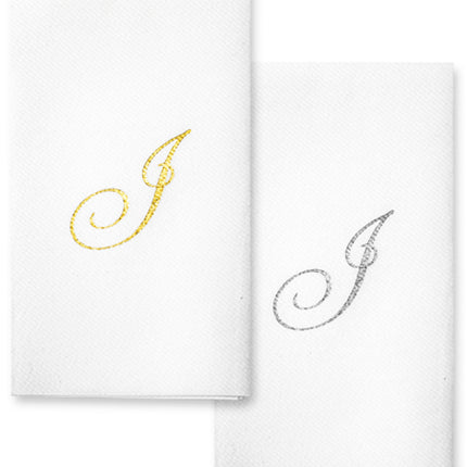 Monogram Foil Hand Towels