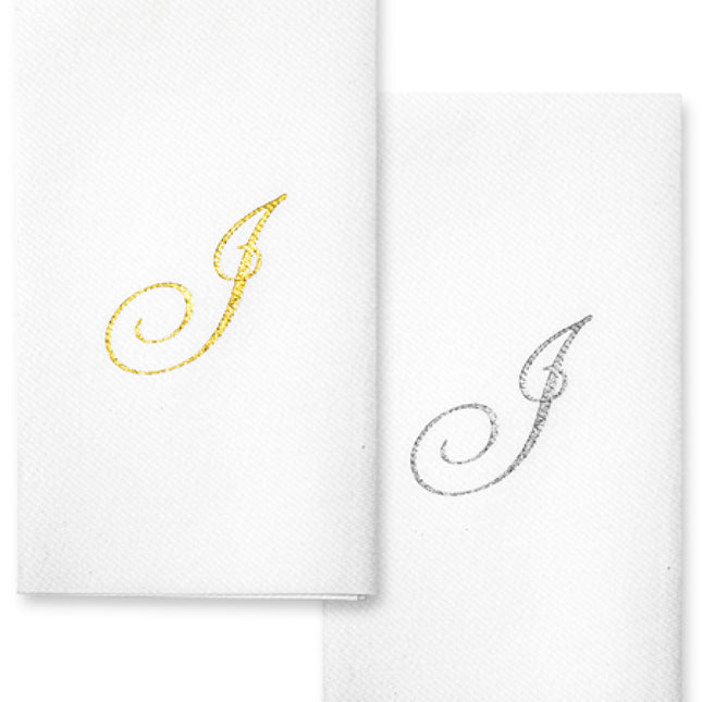 Monogram Foil Hand Towels
