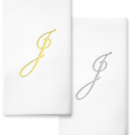 Monogram Foil Hand Towels