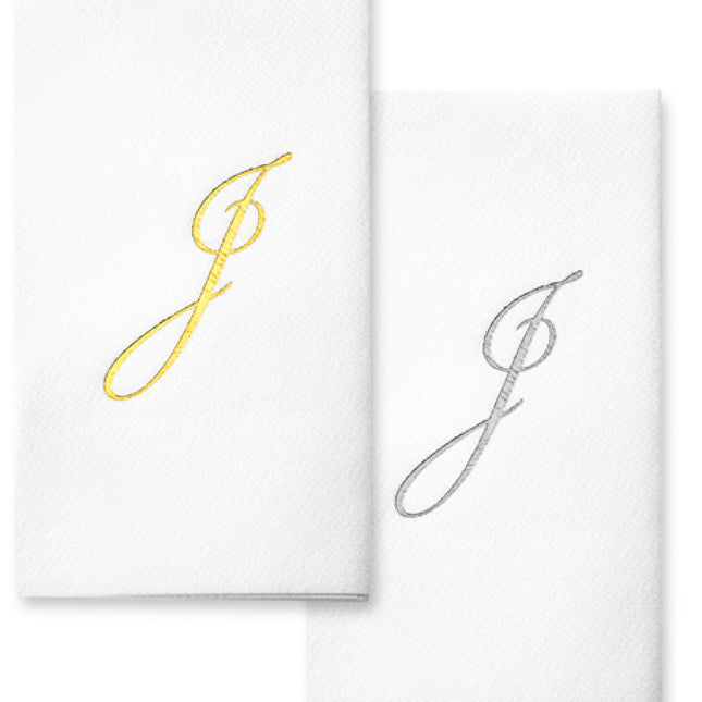 Monogram Foil Hand Towels