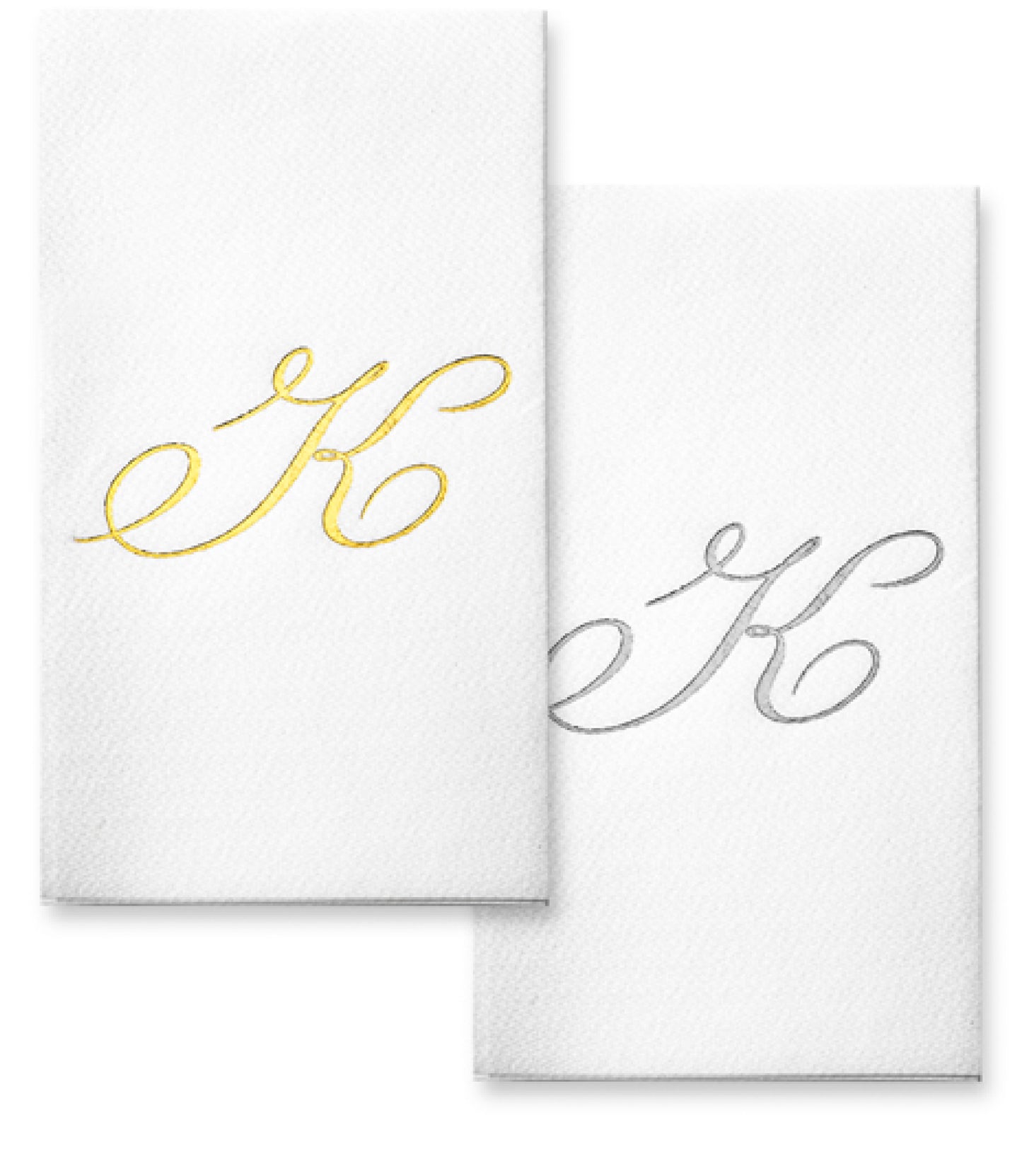 Monogram Foil Hand Towels