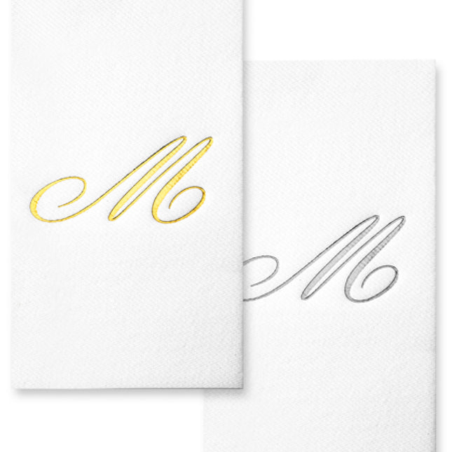 Monogram Foil Hand Towels