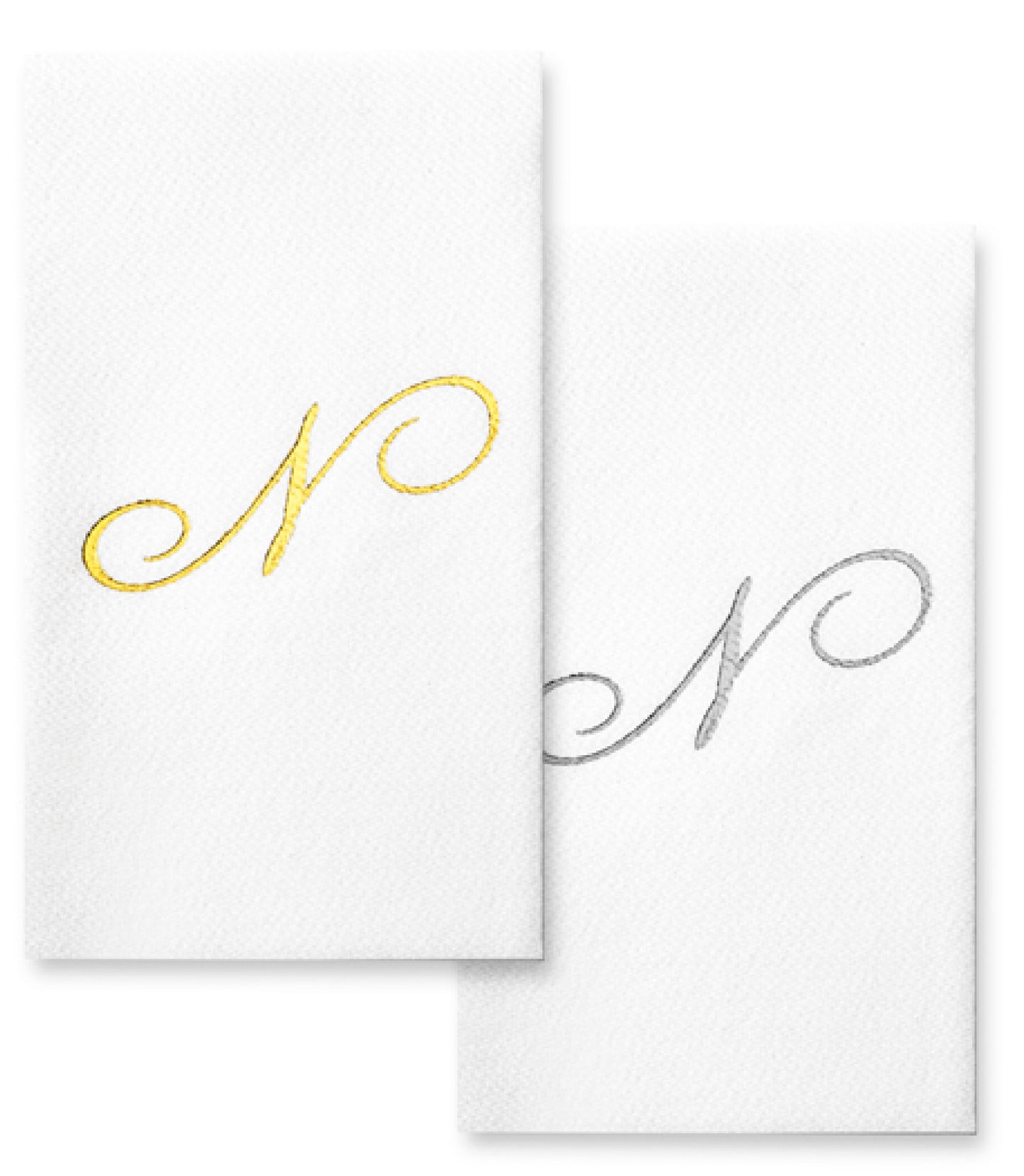 Monogram Foil Hand Towels