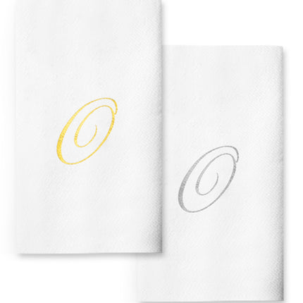 Monogram Foil Hand Towels