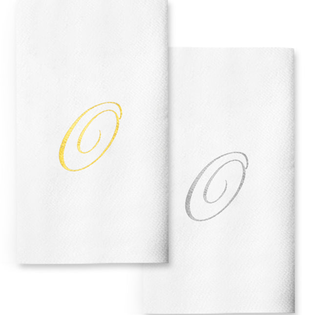 Monogram Foil Hand Towels