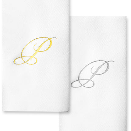 Monogram Foil Hand Towels