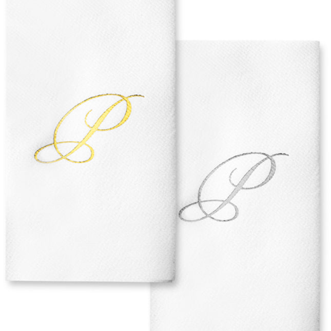 Monogram Foil Hand Towels