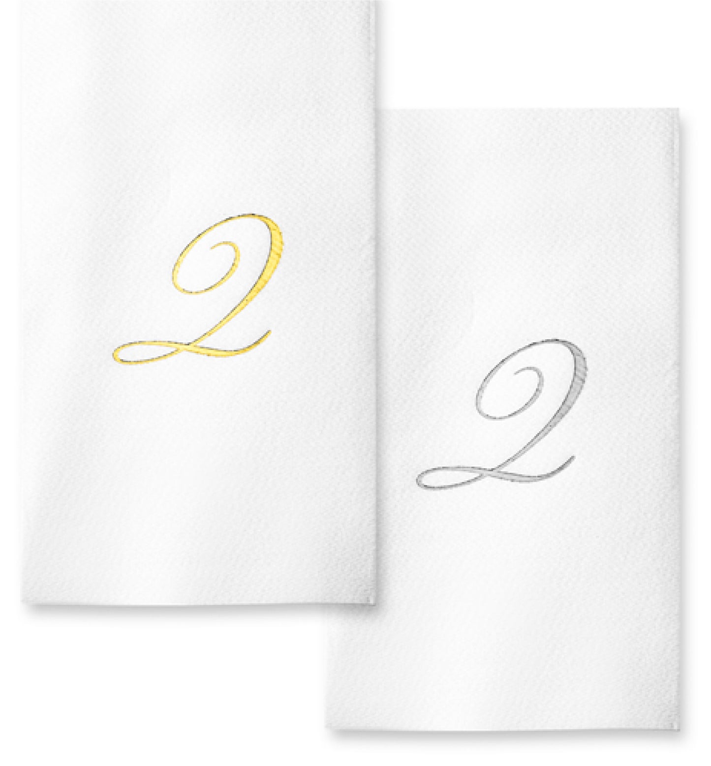Monogram Foil Hand Towels