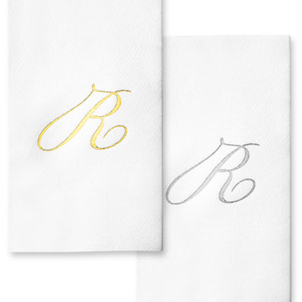 Monogram Foil Hand Towels