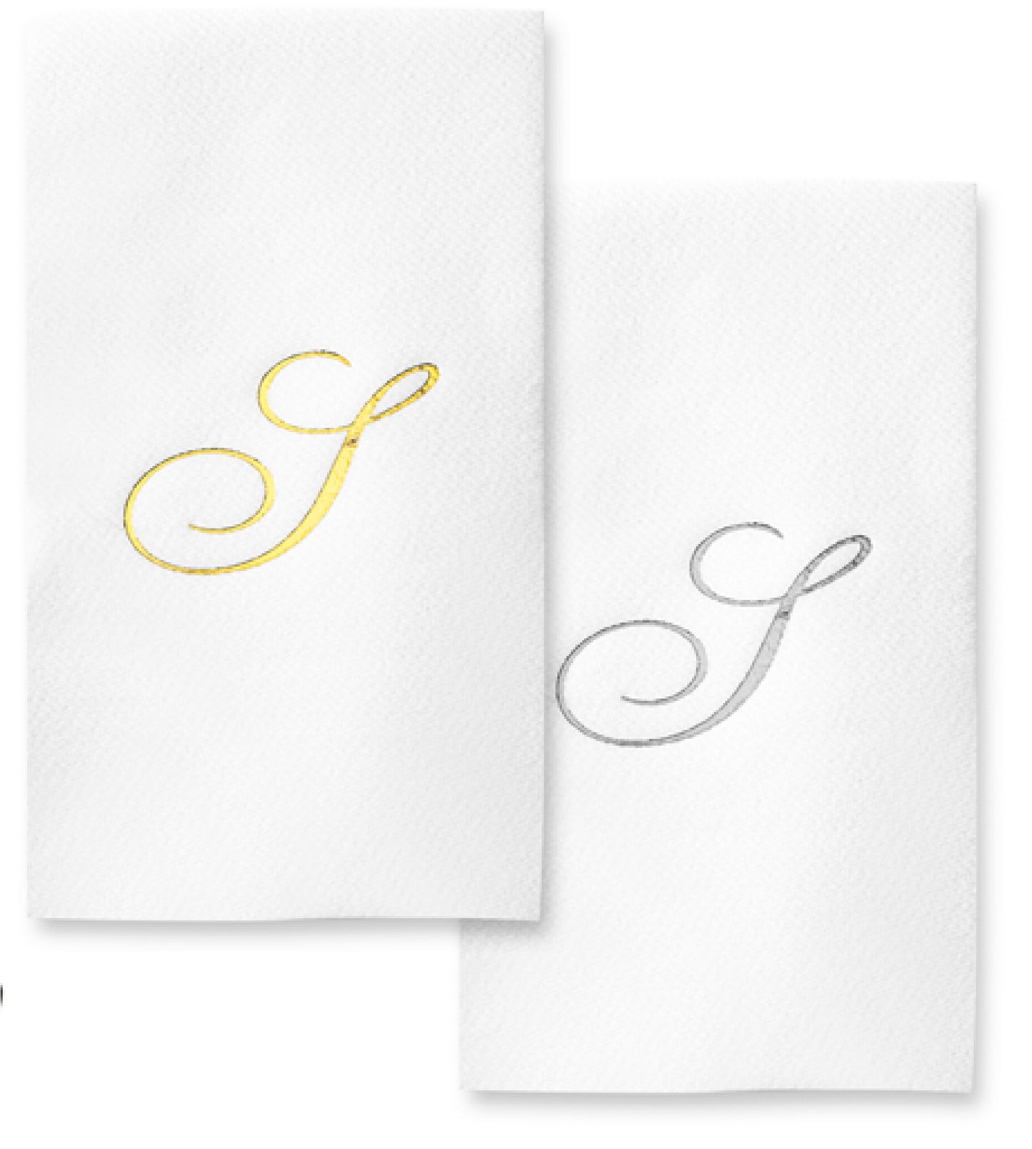Monogram Foil Hand Towels