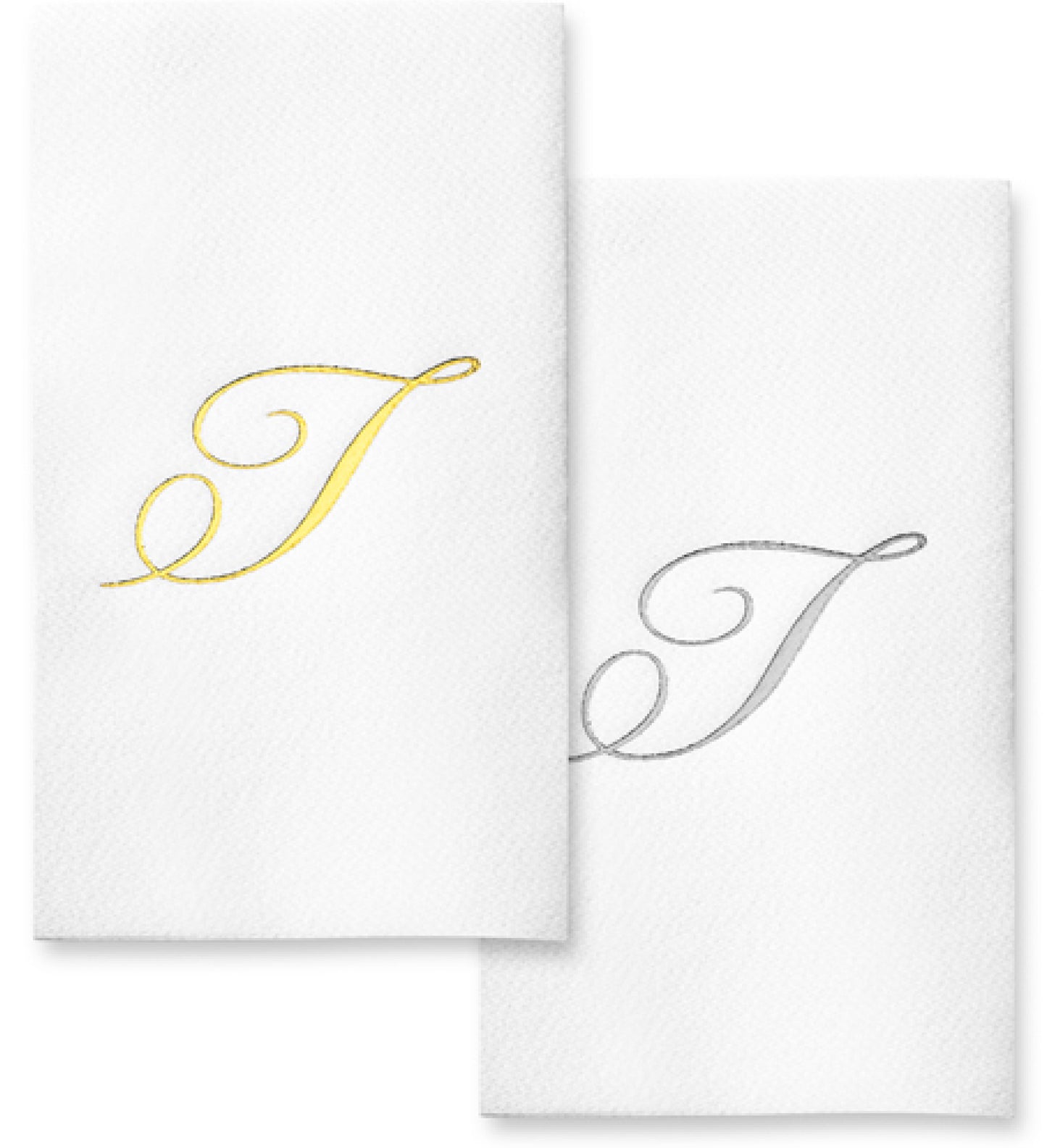 Monogram Foil Hand Towels