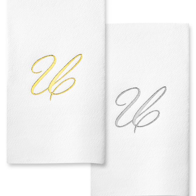 Monogram Foil Hand Towels