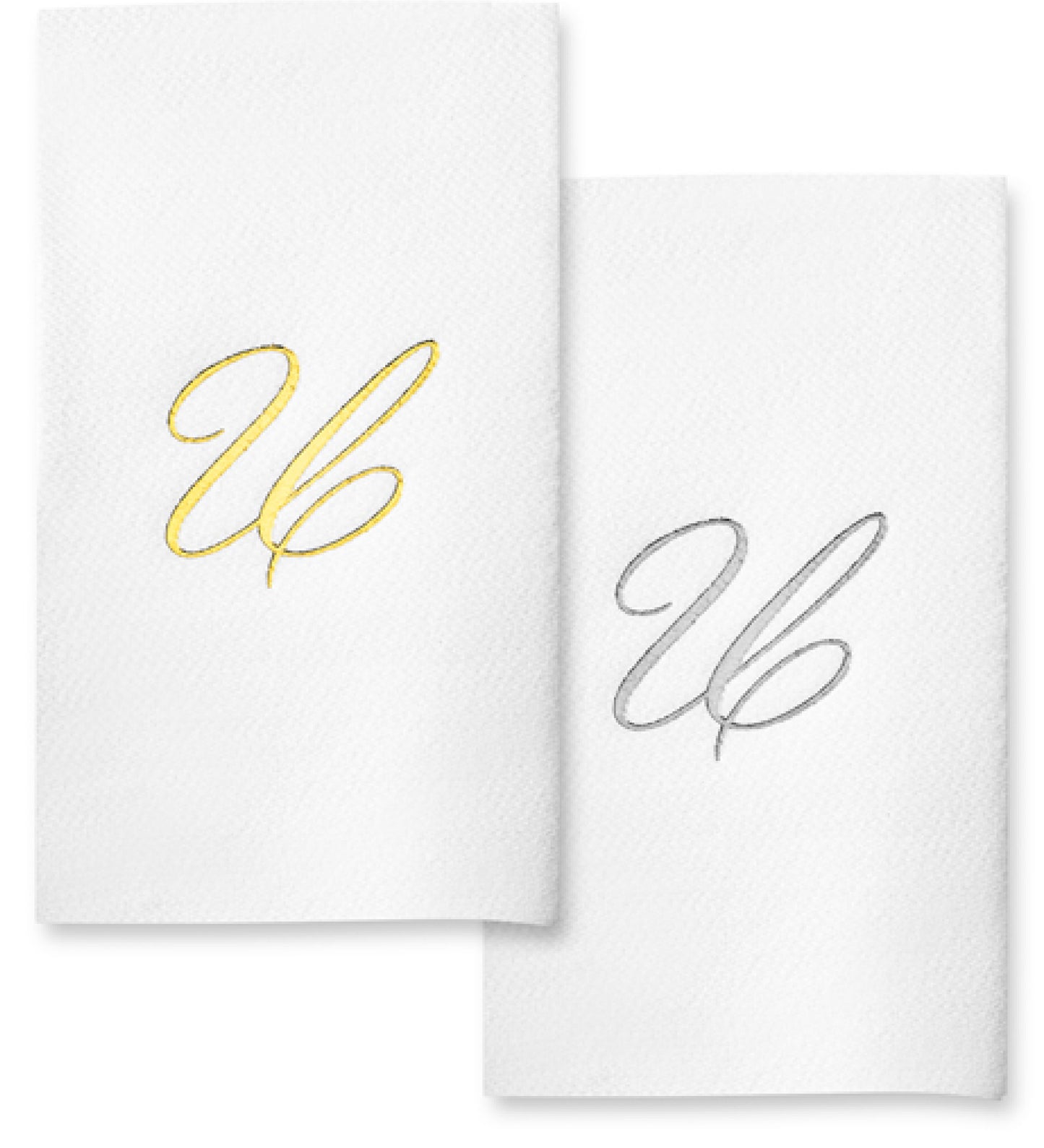 Monogram Foil Hand Towels
