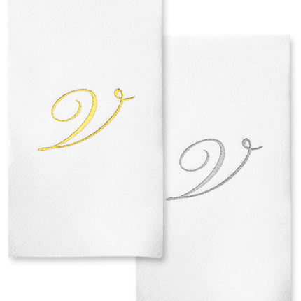 Monogram Foil Hand Towels