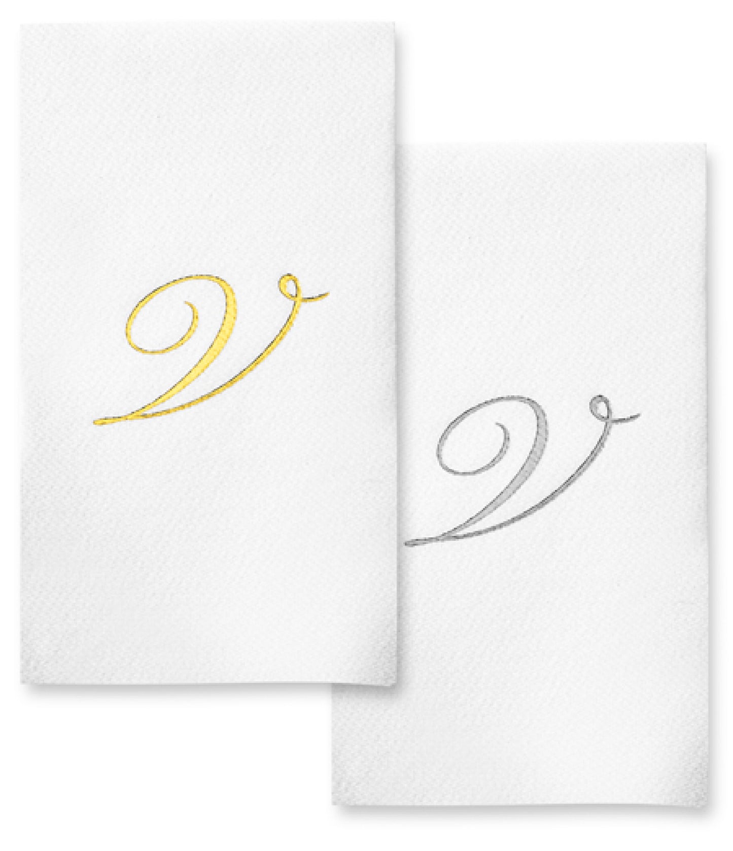 Monogram Foil Hand Towels