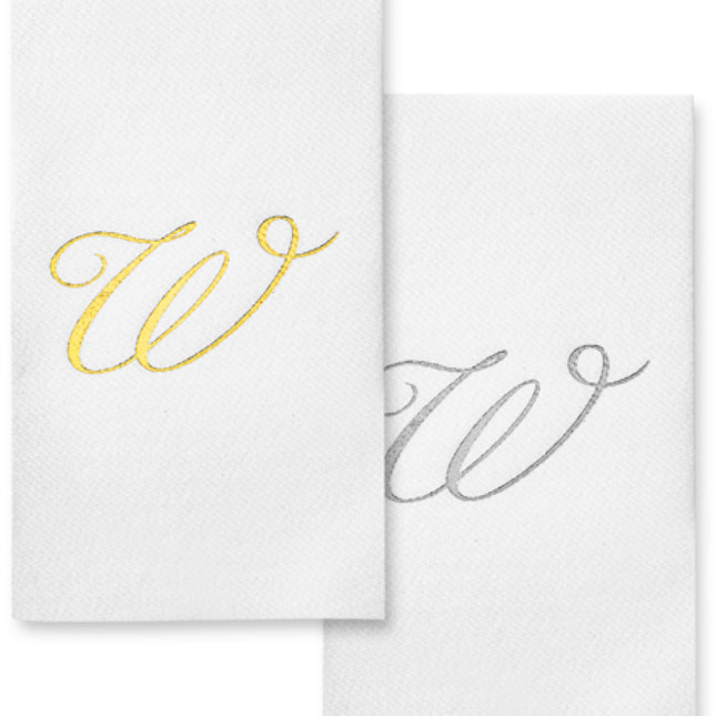 Monogram Foil Hand Towels