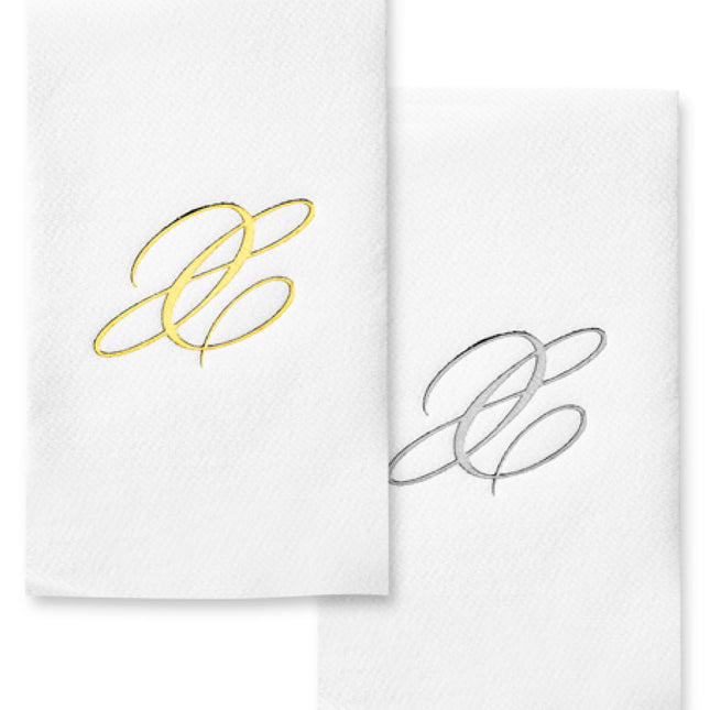 Monogram Foil Hand Towels