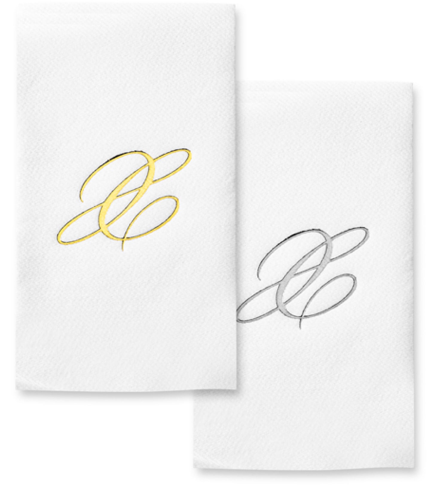 Monogram Foil Hand Towels