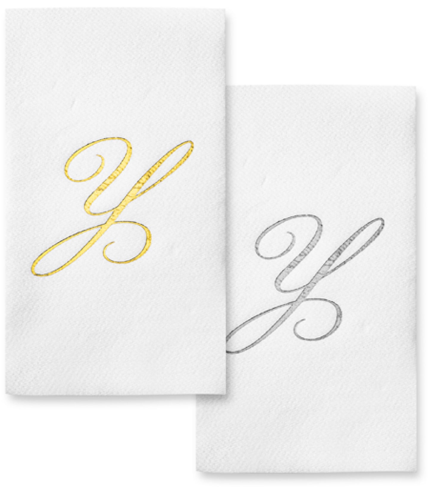 Monogram Foil Hand Towels