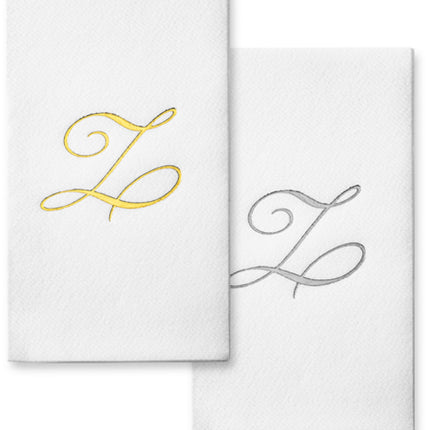 Monogram Foil Hand Towels