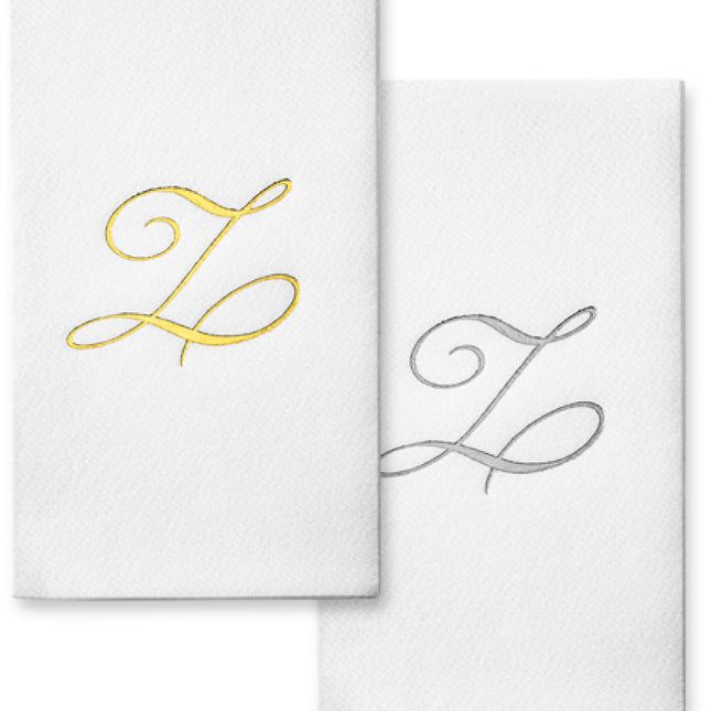 Monogram Foil Hand Towels