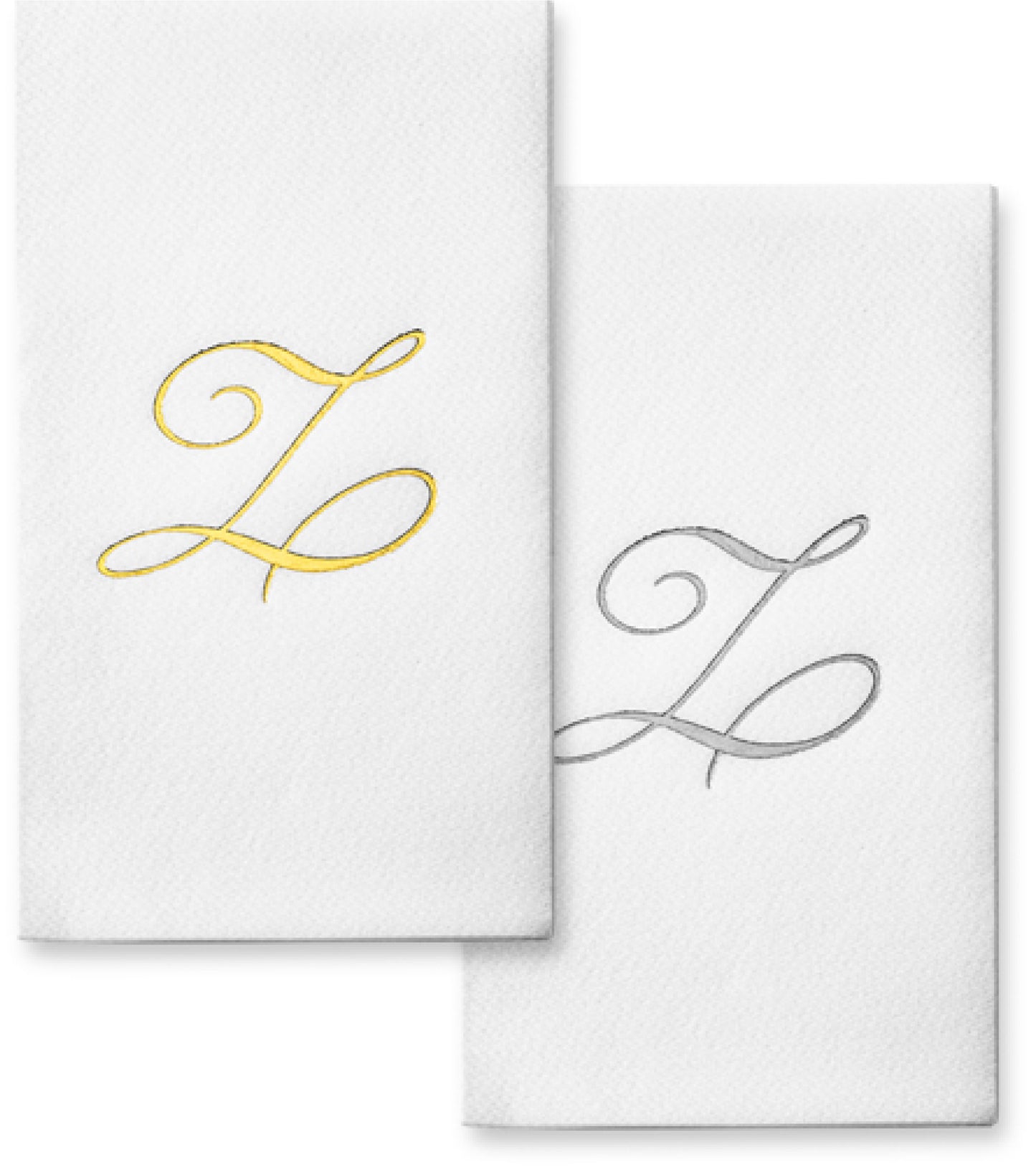 Monogram Foil Hand Towels
