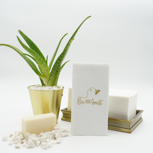 Fancy Hand Towels - Foil Print