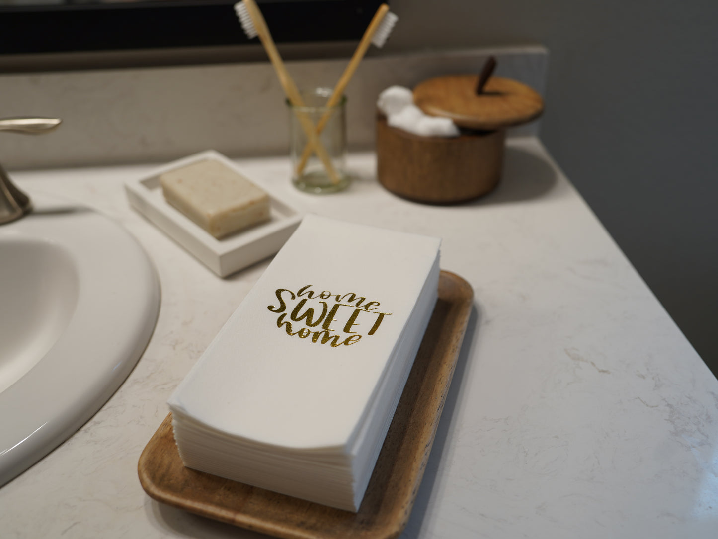 Fancy Hand Towels - Foil Print