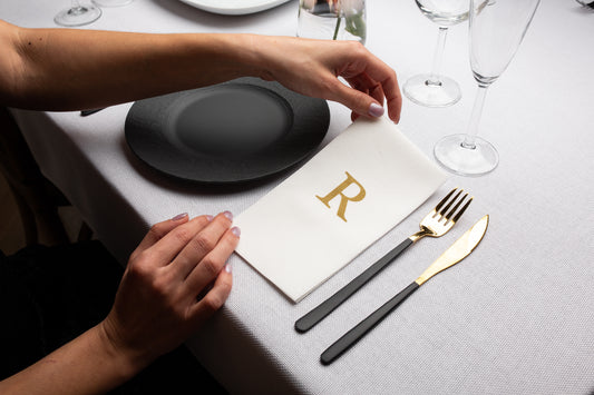 Monogram Matte Hand Towels