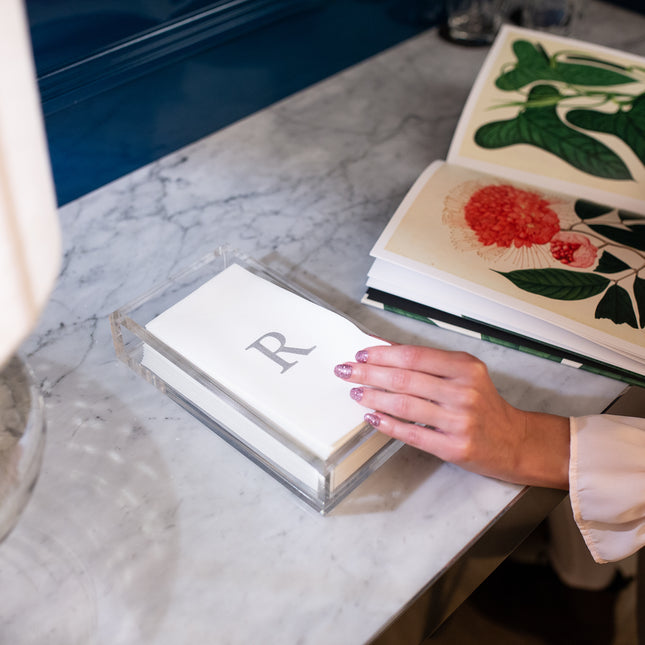 Monogram Matte Hand Towels