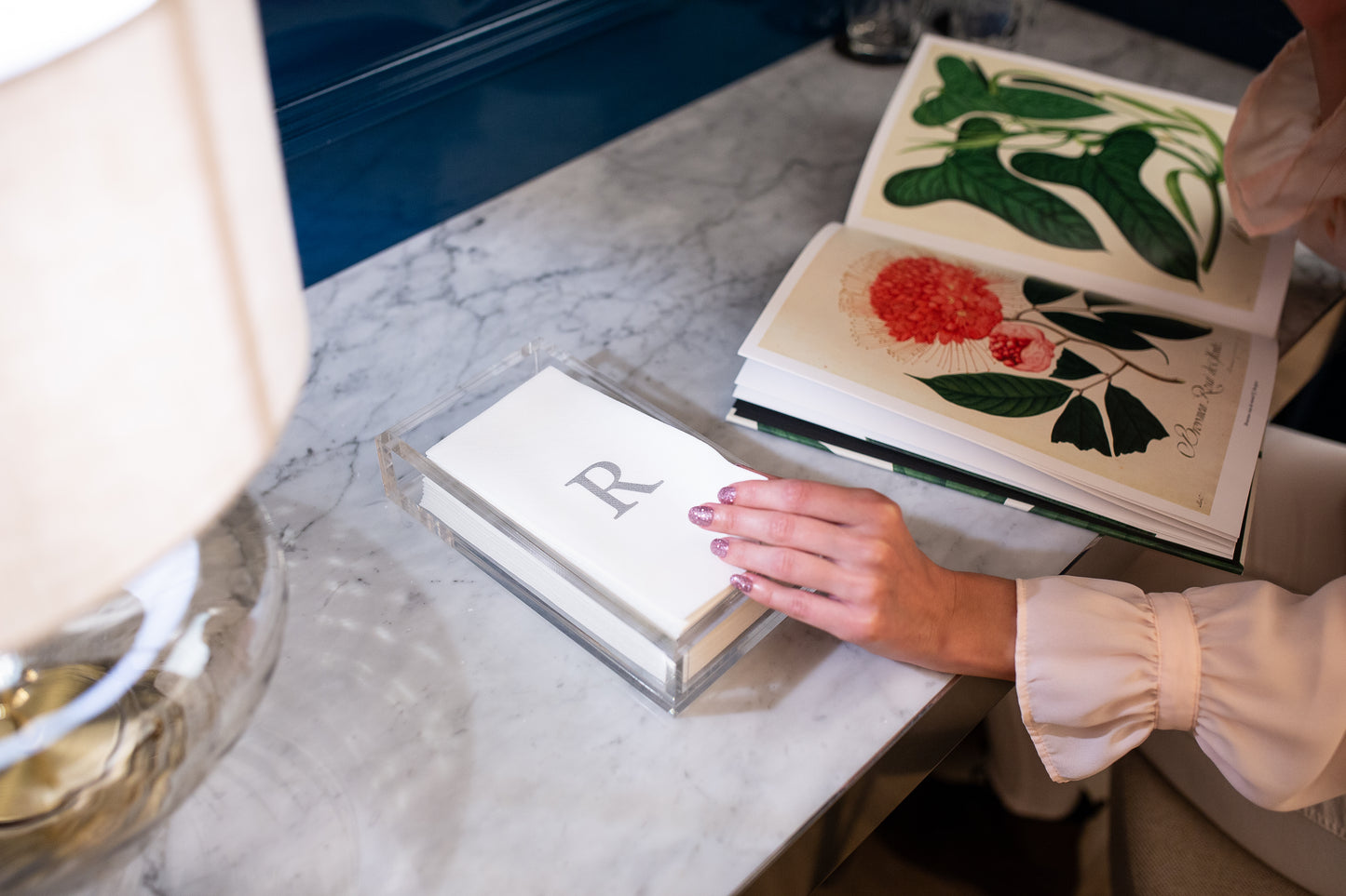 Monogram Matte Hand Towels